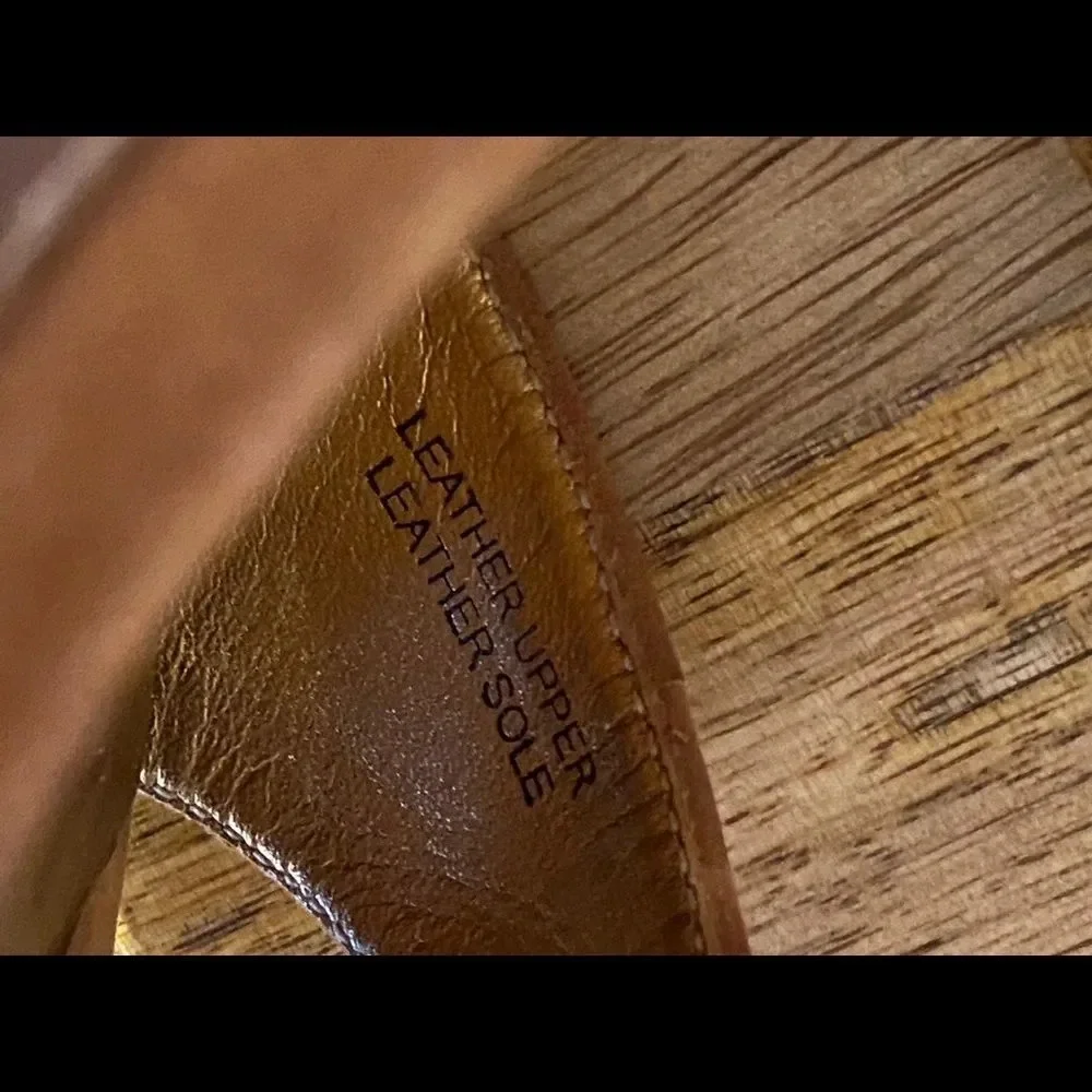 Cynthia Vincent Caramel Soft Leather Caged Heels - Picture 10 of 11